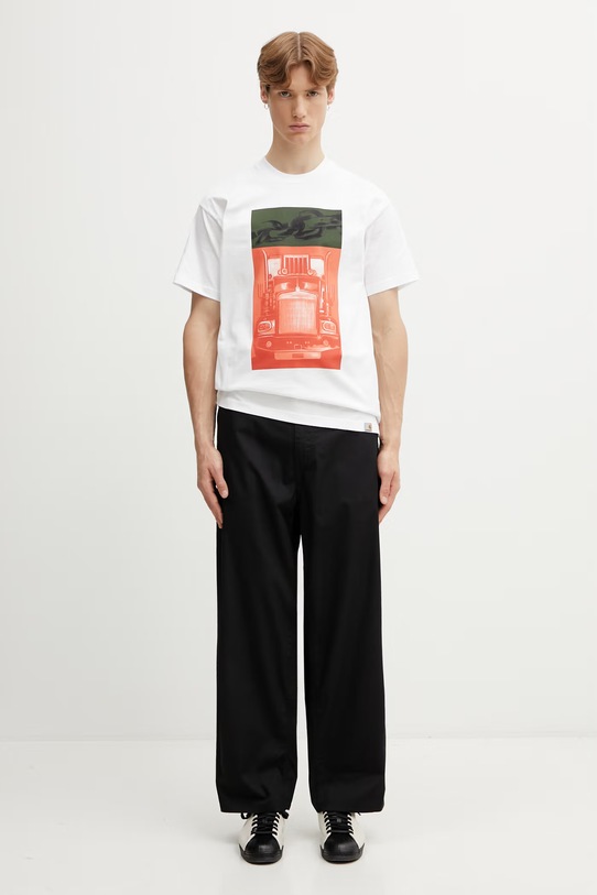 Carhartt WIP S/S Sean Hamilton 01 T-Shirt bawełniany męski I036268.02XX biały
