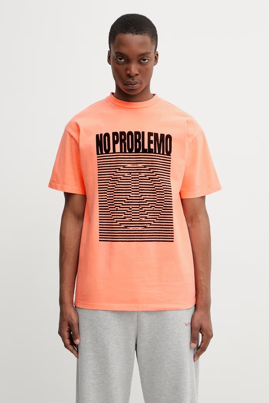 No Problemo Cnd Wave t-shirt bawełniany męski pomarańczowy NP6000405