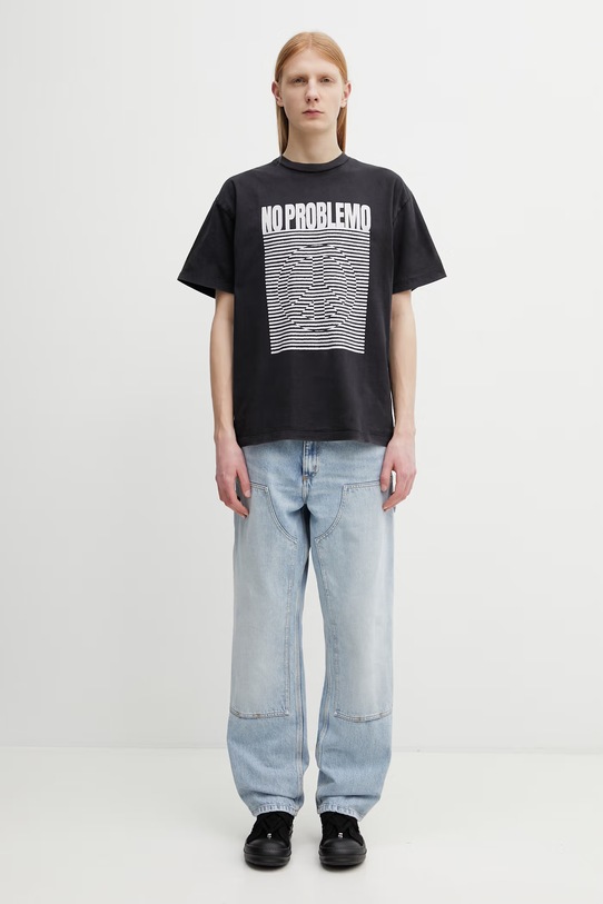 No Problemo Cnd Wave t-shirt bawełniany męski NP6000405 czarny