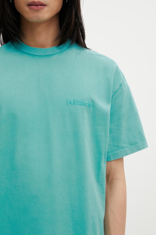 No Problemo Faded Mini Problemo t-shirt bawełniany męski turkusowy NP6001705