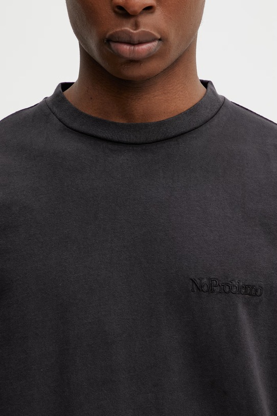 No Problemo Faded Mini Problemo t-shirt bawełniany męski czarny NP6001705