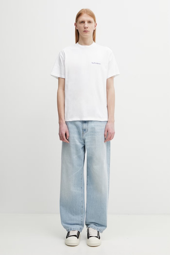 No Problemo Mini Problemo t-shirt bawełniany męski NP6000905 biały