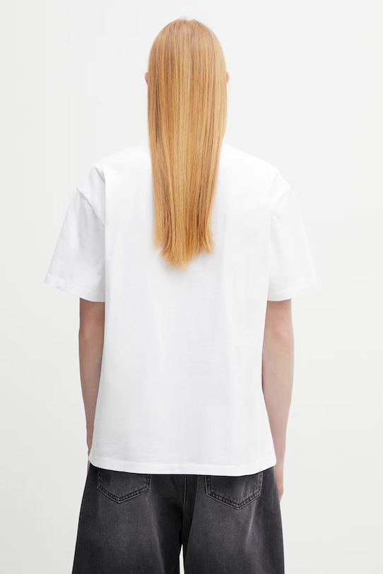 Odzież No Problemo Gradient t-shirt męski bawełniany NP6001805 biały