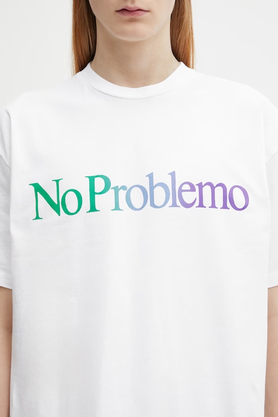 No Problemo Gradient t-shirt męski bawełniany biały NP6001805