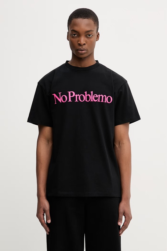 No Problemo t-shirt bawełniany męski czarny NP6000205