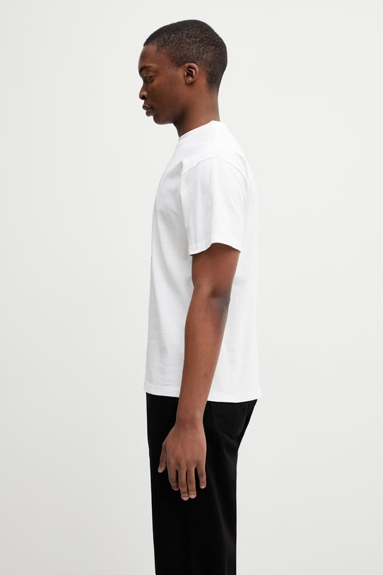 No Problemo Pill t-shirt bawełniany męski NP6001405 biały SS26