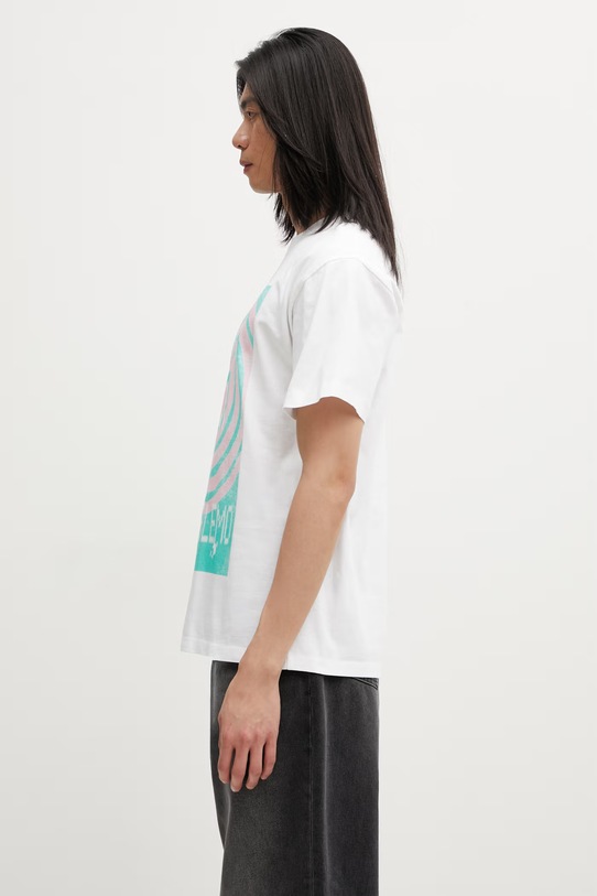 No Problemo Spiral t-shirt męski bawełniany NP6002605 biały SS26