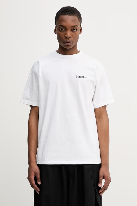 Odzież No Problemo Trip Advisor t-shirt bawełniany damski NP6000305 biały