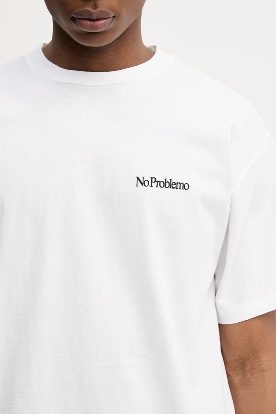 No Problemo Trip Advisor t-shirt bawełniany damski biały NP6000305