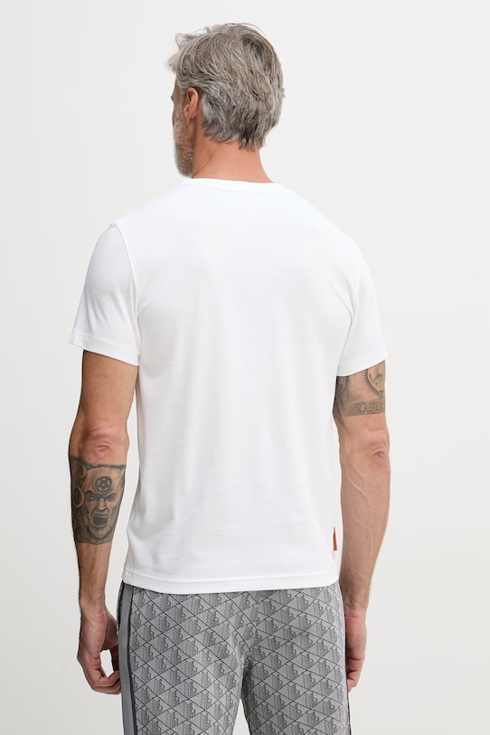 Ρούχα Lacoste t-shirt Ανδρικό με βαμβάκι TH8309 μπεζ