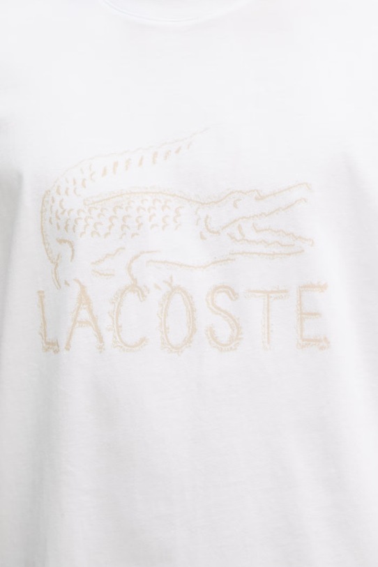 Lacoste T-shirt męski bawełniany TH1427 biały