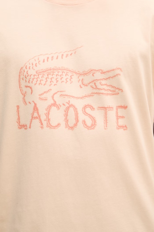 Lacoste T-shirt męski bawełniany TH1427 pomarańczowy
