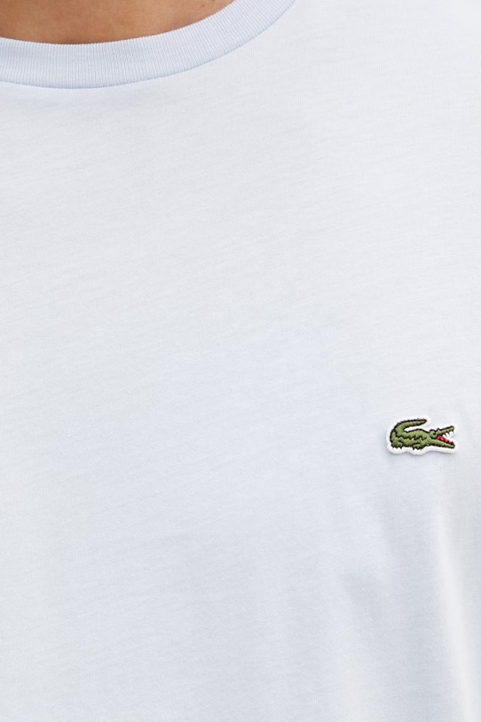 Lacoste T-shirt bawełniany męski niebieski TH6709.J2G
