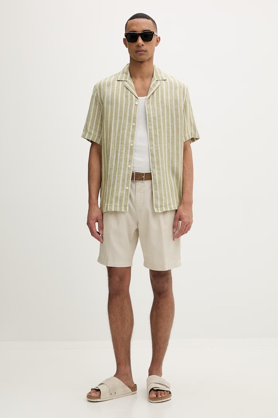 AllSaints top damski bawełniany ASM493452 beżowy SS26