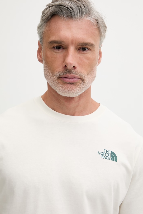 The North Face T-shirt męski bawełniany RETRO EARTH beżowy NF0A8G9PQLI1
