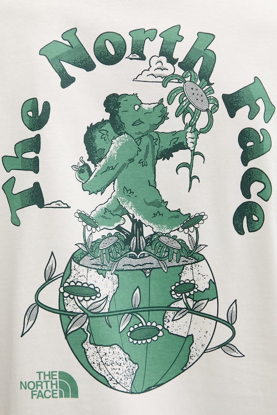 The North Face T-shirt męski bawełniany RETRO EARTH NF0A8G9PQLI1 beżowy