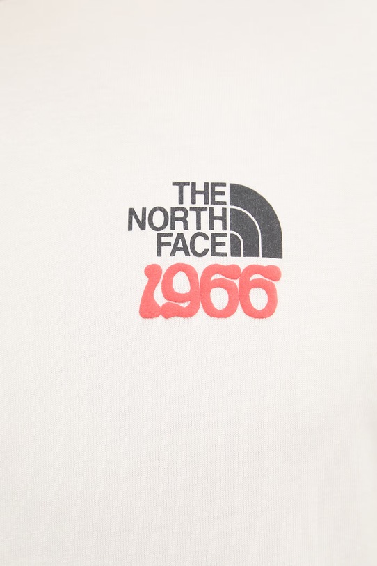 The North Face T-shirt męski bawełniany 1966 MOTION NF0A8GAHQLI1 beżowy