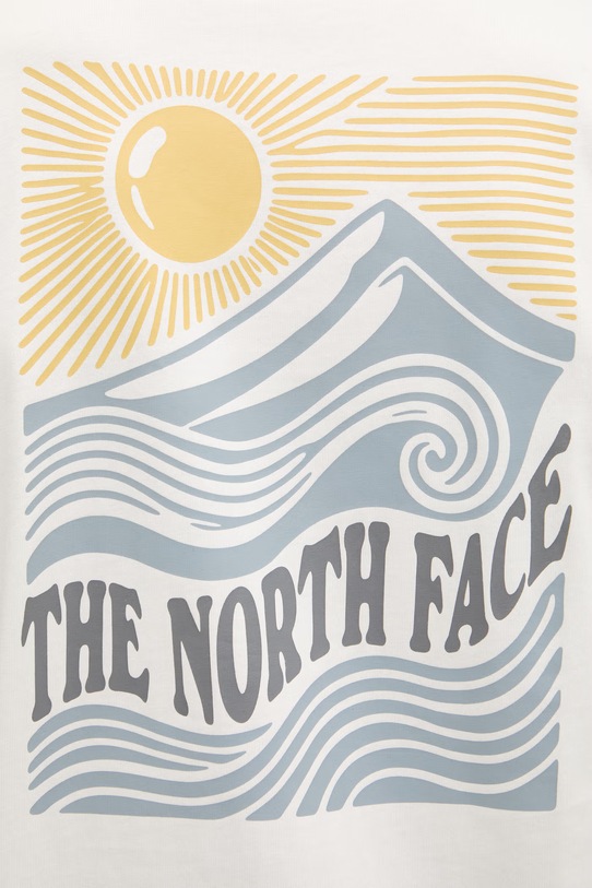 The North Face T-shirt męski bawełniany MOUNTAIN ESCAPE NF0A8GB1QLI1 beżowy