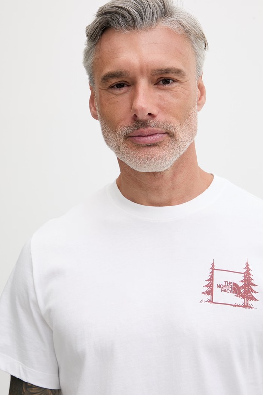 The North Face T-shirt męski bawełniany CAMPING RELAXED biały NF0A8GQMFN41