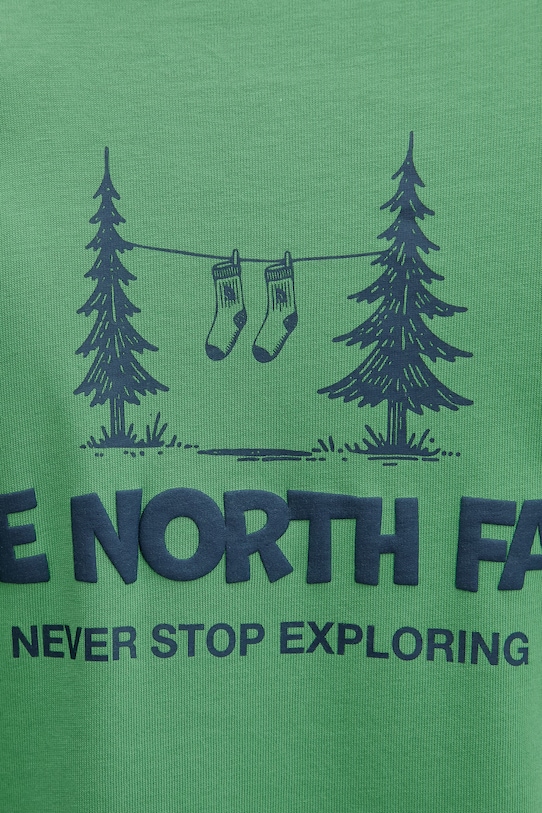 The North Face T-shirt męski bawełniany CAMPING RELAXED NF0A8GQMG571 zielony