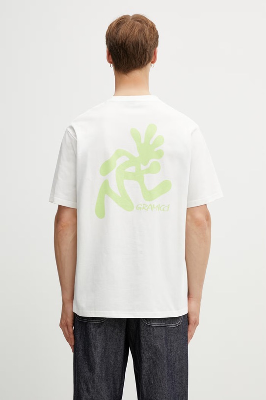 Gramicci RUNNING MAN TEE t-shirt basic bawełniany męski beżowy G6SU.T107.