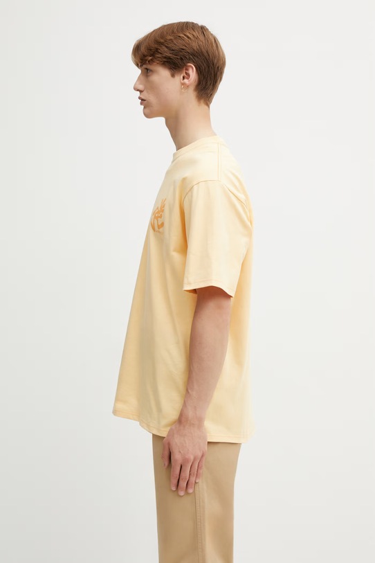 Gramicci RUNNING MAN TEE t-shirt basic bawełniany męski G6SU.T107. pomarańczowy SS26