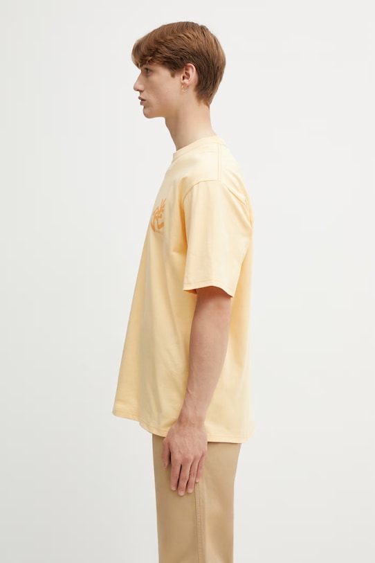 Gramicci RUNNING MAN TEE t-shirt basic bawełniany męski G6SU.T107. pomarańczowy SS26