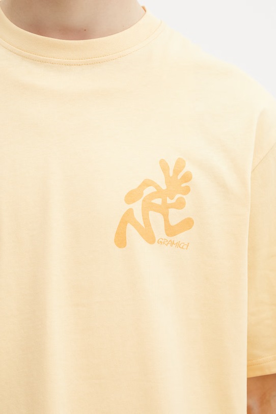 Gramicci RUNNING MAN TEE t-shirt basic bawełniany męski pomarańczowy G6SU.T107.