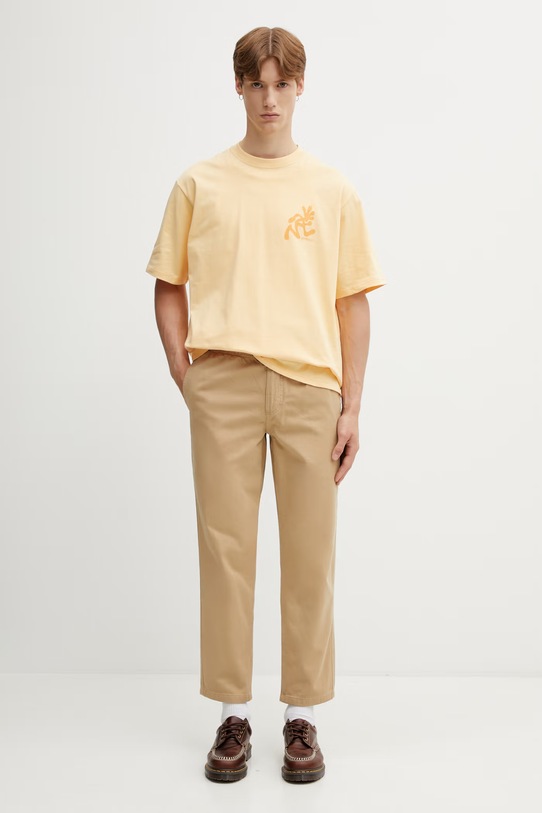 Gramicci RUNNING MAN TEE t-shirt basic bawełniany męski G6SU.T107. pomarańczowy