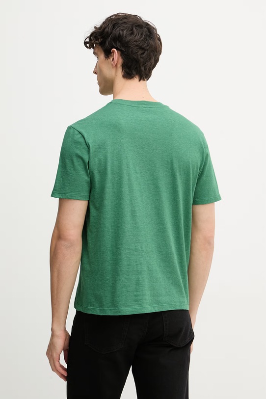 Odzież United Colors of Benetton T-shirt męski bawełniany 3UWFU10BV zielony