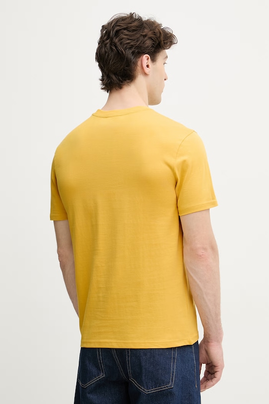Odzież United Colors of Benetton T-shirt męski bawełniany 3MI5J1AF7. żółty