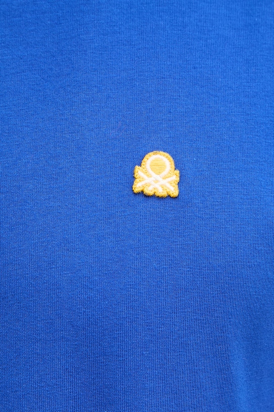 United Colors of Benetton T-shirt męski bawełniany 3MI5J1AF7. niebieski