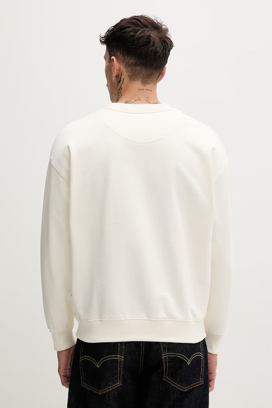 Ρούχα Baron Filou μπλούζα ανδρική βαμβακερή LOBSTER GANG 000015004 μπεζ