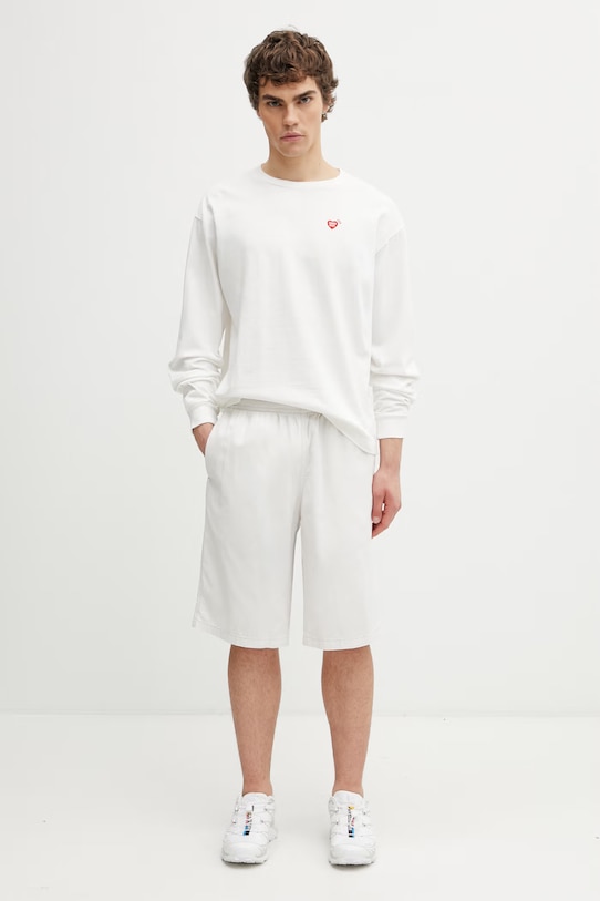 Human Made longsleeve bawełniany męski HM31CS037 biały