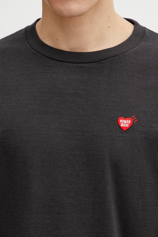 Human Made longsleeve męski bawełniany czarny HM31CS037