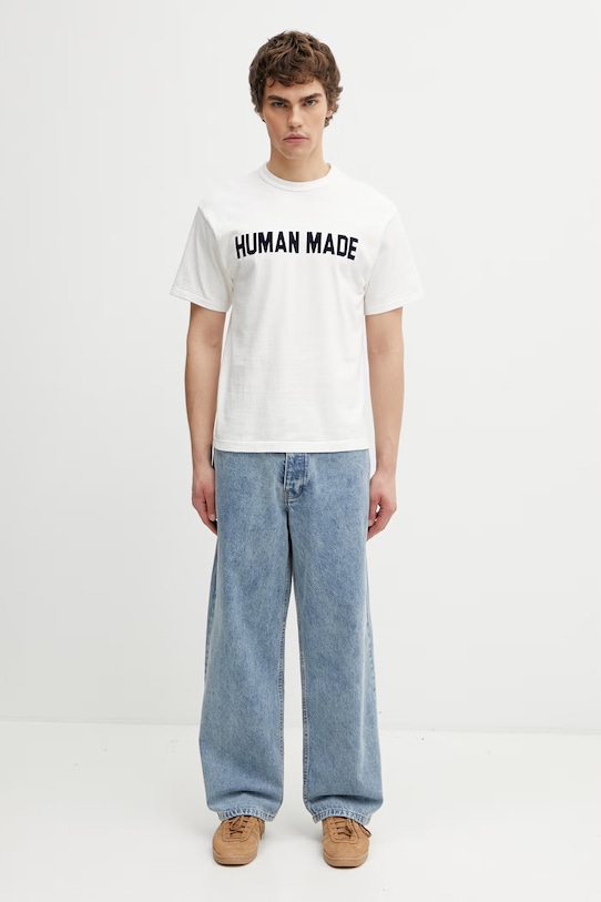 Human Made t-shirt bawełniany męski HM31TE012 biały