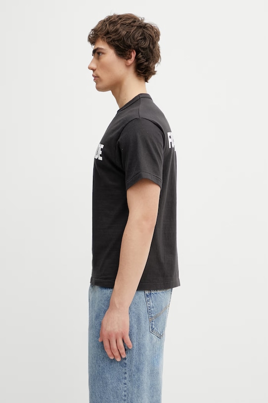 Human Made T-shirt bawełniany męski HM31TE012 czarny SS26