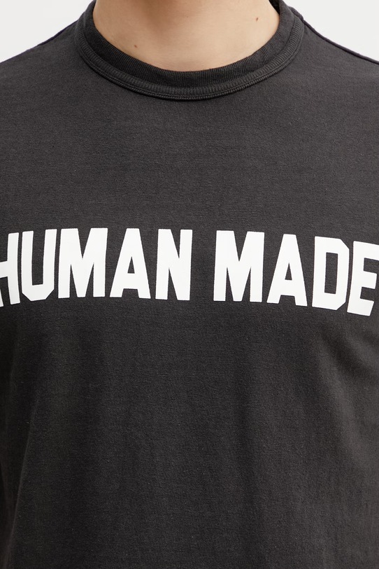 Human Made T-shirt bawełniany męski czarny HM31TE012