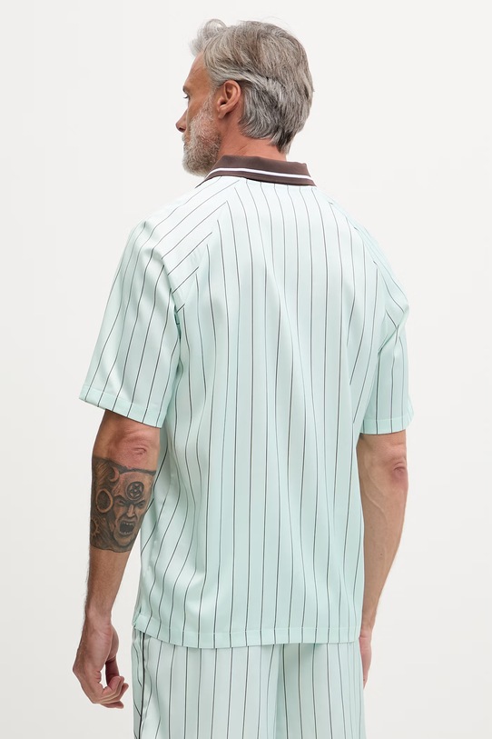 Odzież Fila polo męskie COVERCIANO FAM1196 turkusowy