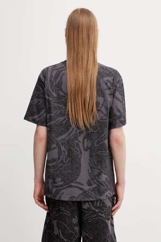 Odzież AAPE T-shirt bawełniany męski AAPTEM1812XXQ czarny