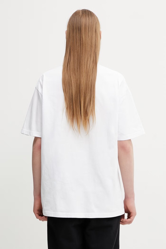 Odzież AAPE T-shirt męski bawełniany AAPTEM1640XXQ biały