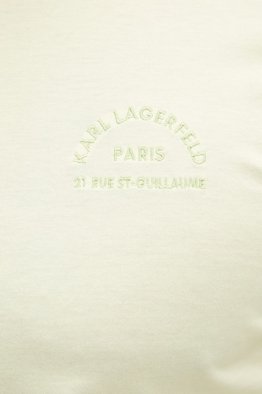 Karl Lagerfeld тениска мъжка от памук 562200.755401 зелен