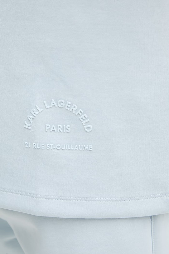 Karl Lagerfeld tričko pánské z viskózou 562901.705400 modrá
