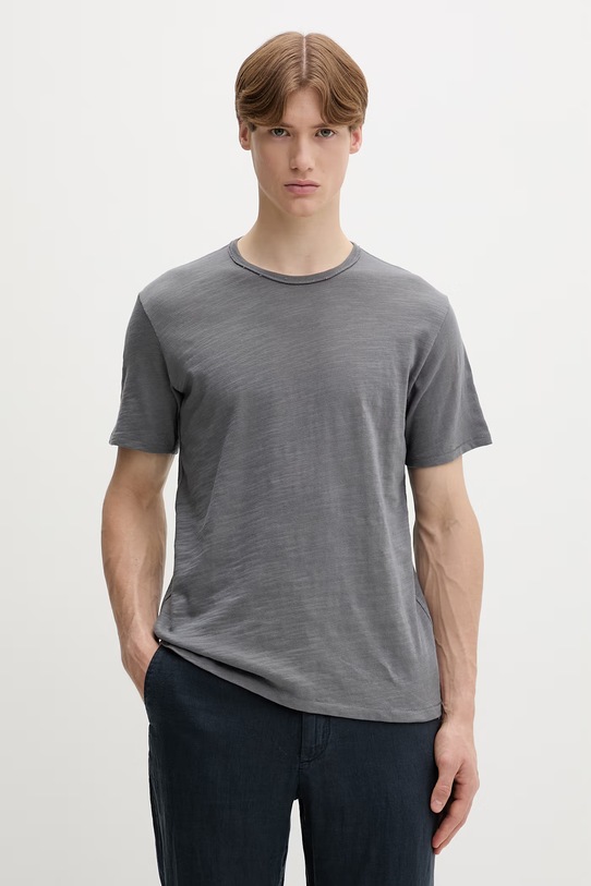 Rag & Bone T-shirt męski bawełniany szary RF3125FT2FM