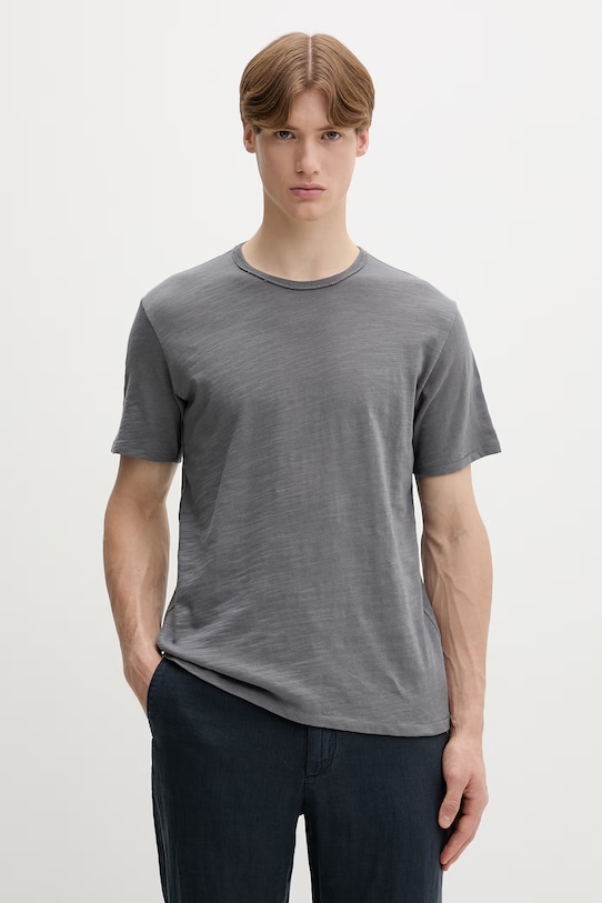 Rag & Bone T-shirt męski bawełniany szary RF3125FT2FM