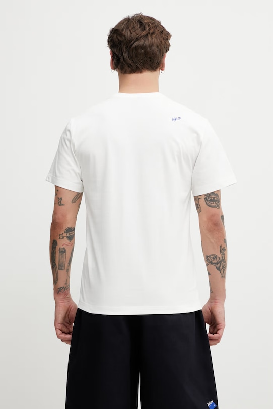 Oblečenie Ader Error tričko s bavlnou pánske BN25FYTS0101OW biela
