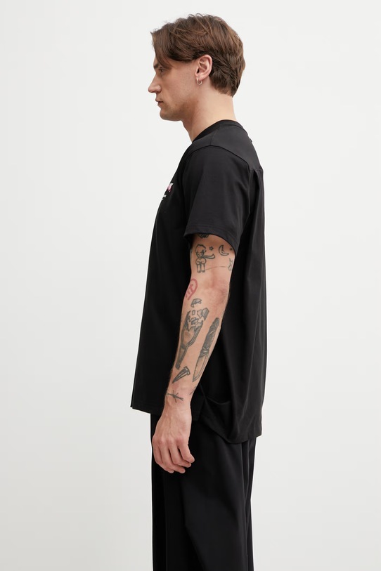 Ader Error tričko pánske s bavlnou BP01SSTS0104BK čierna SS26