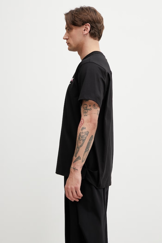 Ader Error tričko pánske s bavlnou BP01SSTS0104BK čierna SS26