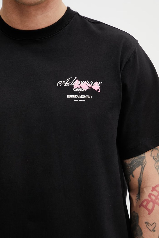 Ader Error tričko pánske s bavlnou čierna BP01SSTS0104BK