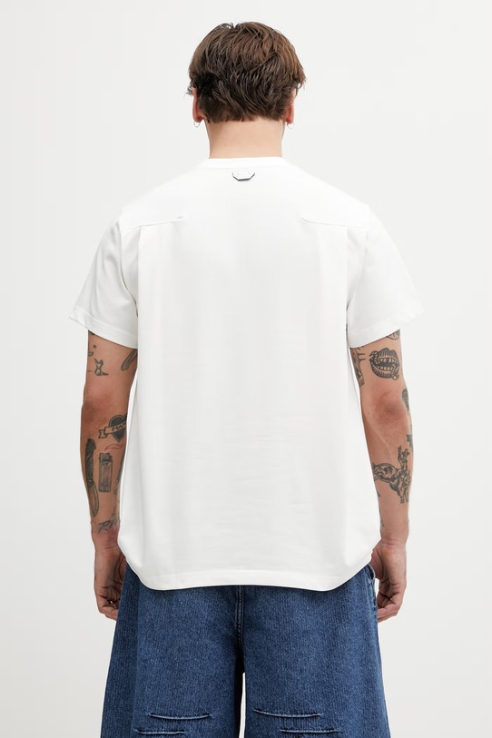 Oblečenie Ader Error tričko s bavlnou pánske BP01SSTS0104OW biela